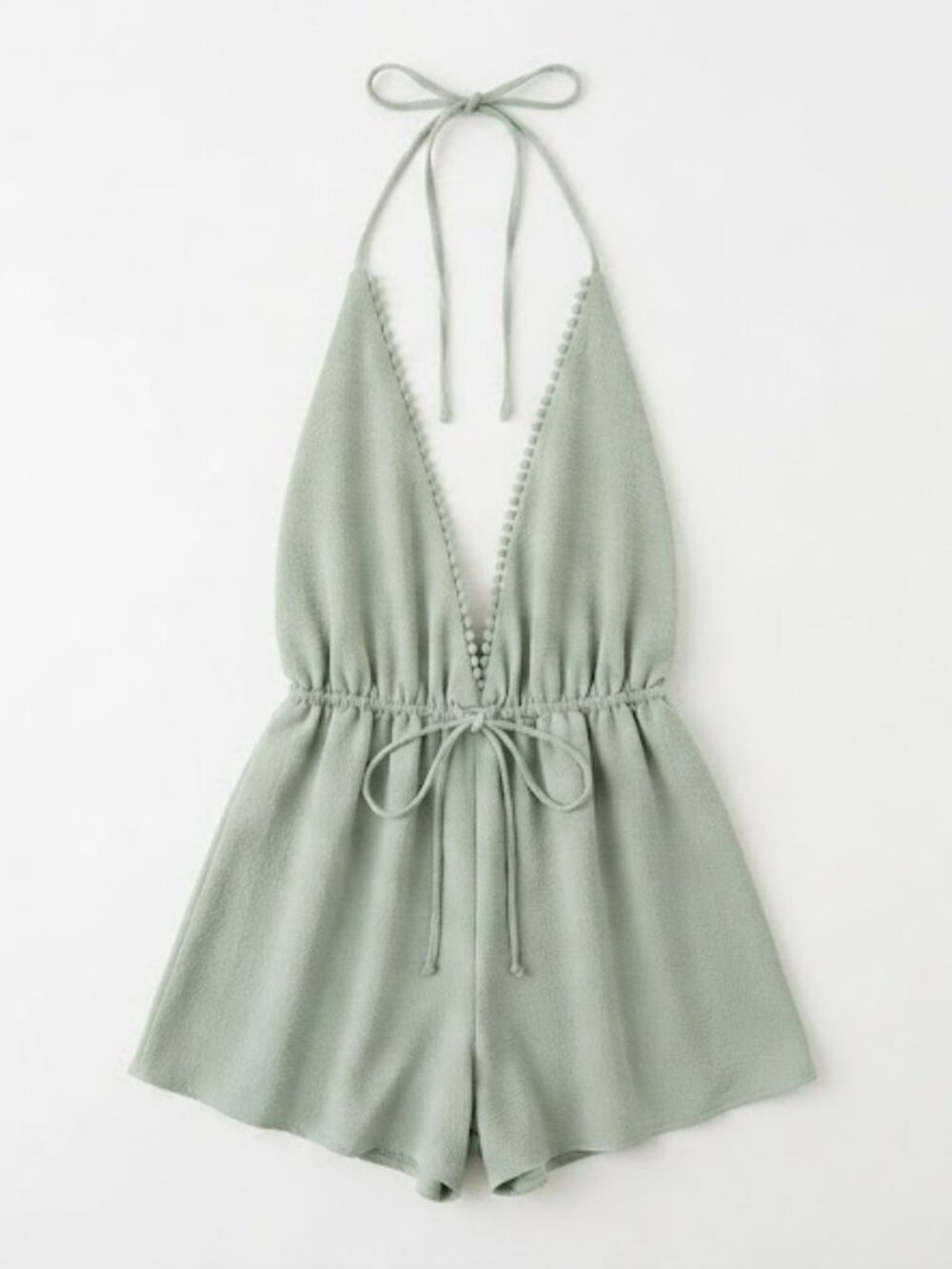 Sage Green Halter Romper